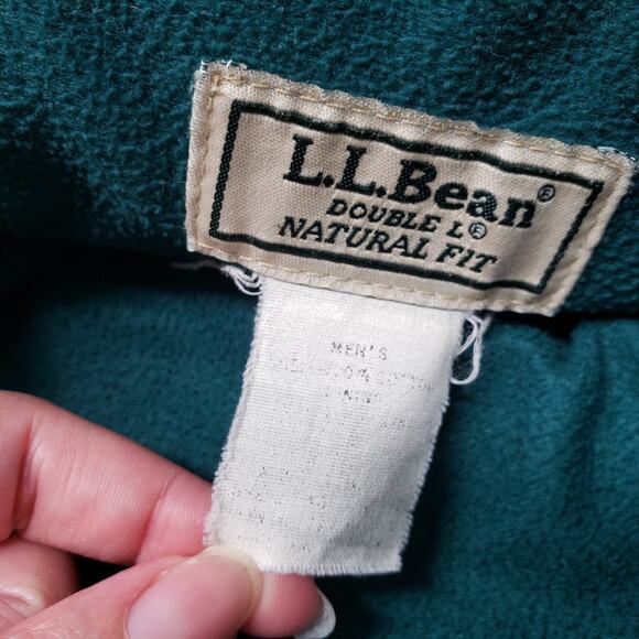 Vintage LL Bean Double L Jeans Mens 31 Blue Denim Natural Fit Flannel Lined - Picture 4 of 16